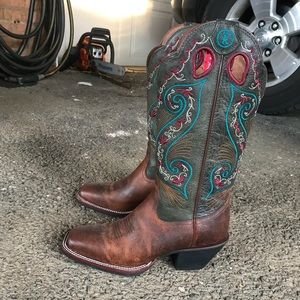 Tony Lama cowboy boots WORN ONCE!